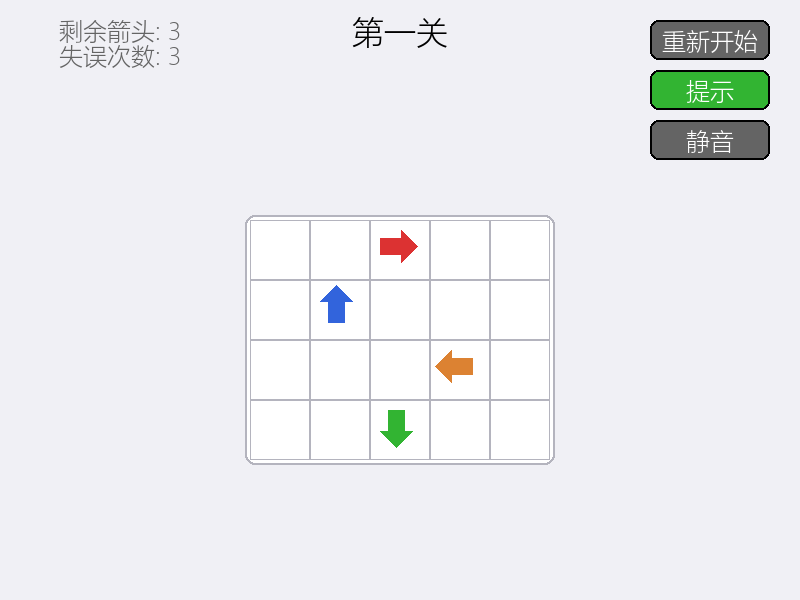 箭头飞出效果
