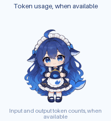 Real token counts