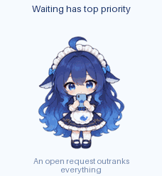 Waiting has top priority