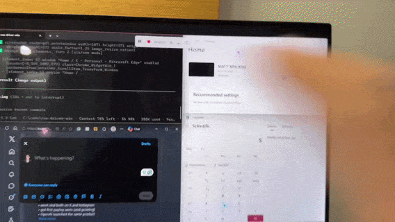 Trope CUA demo: an agent operates a desktop app in the background