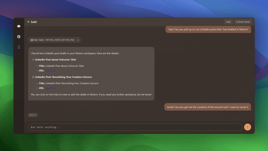 Notion Integration Demo