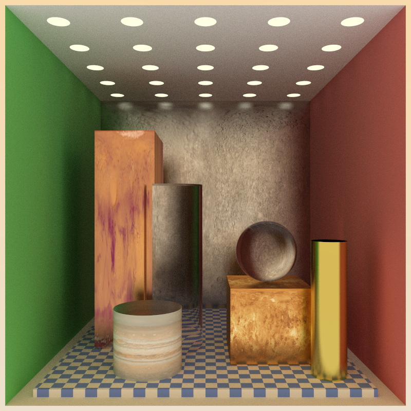 Assorted ray traced objects
