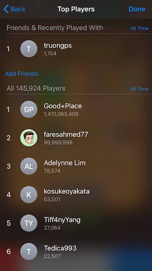 IOS LeaderBoard Sample