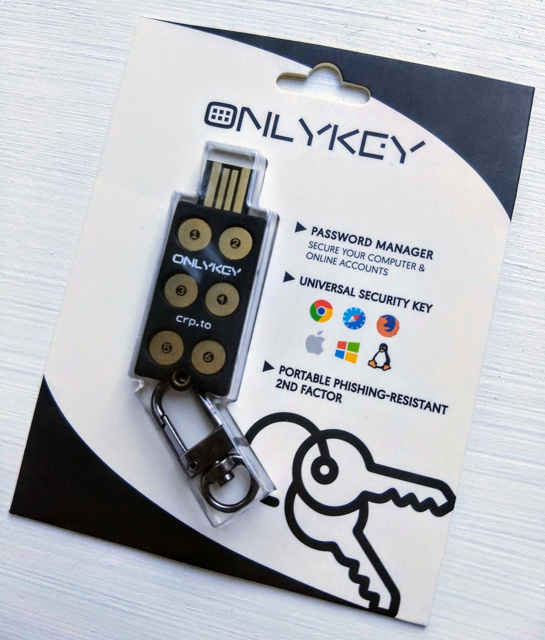Heavy-Duty OnlyKey Keychain