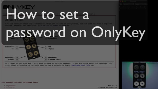 How-To: Setup New OnlyKey