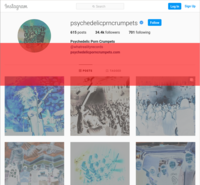 Screenshot of the uglified Instagram