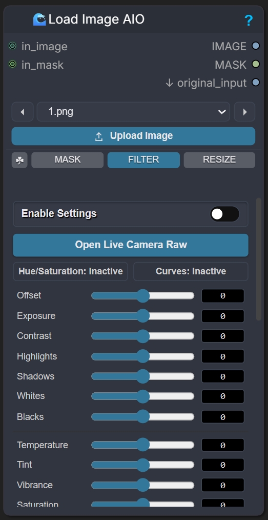Filter Tab