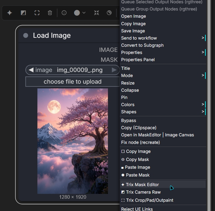 Toolbox and Context Menu