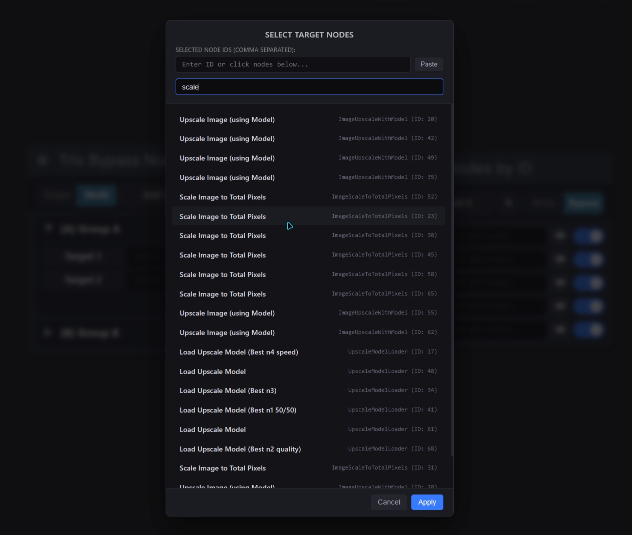 Picker Submenu