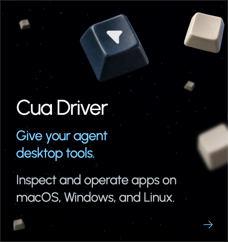 Cua Driver: inspect and operate apps on macOS, Windows, and Linux