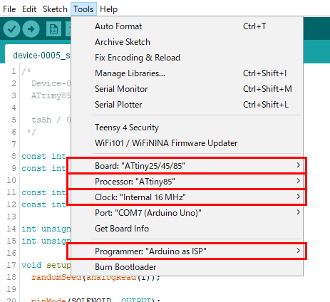 Arduino Config