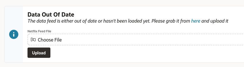 Region with file upload form