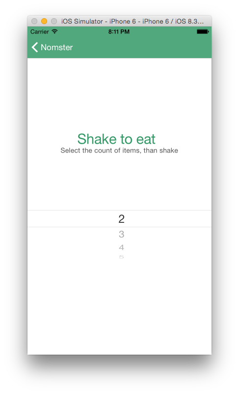 Shake to decide feature