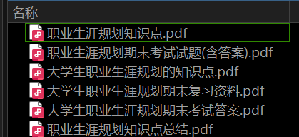 大学生职业生涯规划——期末备考资料，祝你不挂科-盘分享