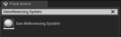 GeoReferencingSystemActor