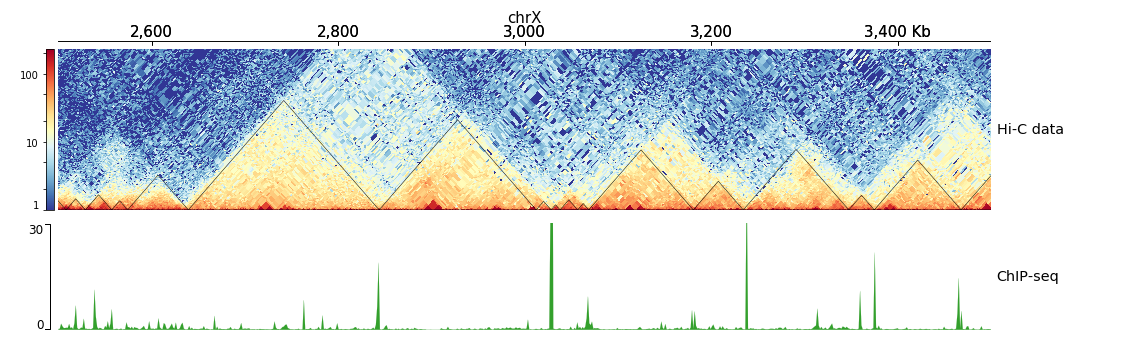 pyGenomeTracks bigwig example