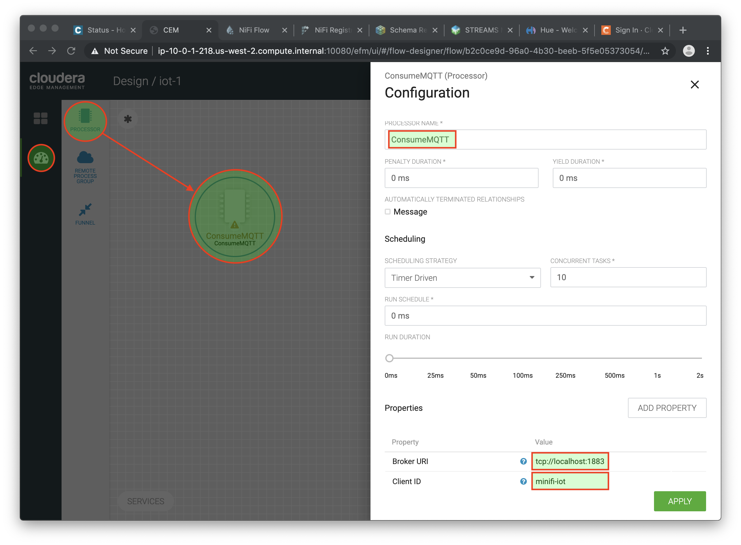 add consumer mqtt