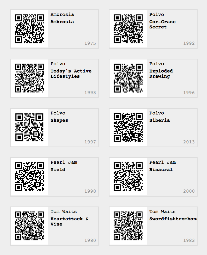 qr sheet example