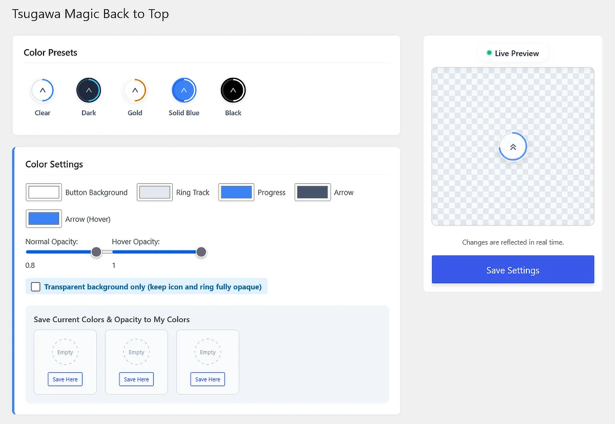 Settings Screen