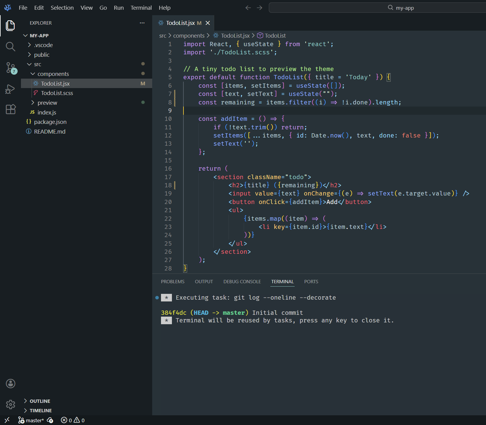 Material Base Theme