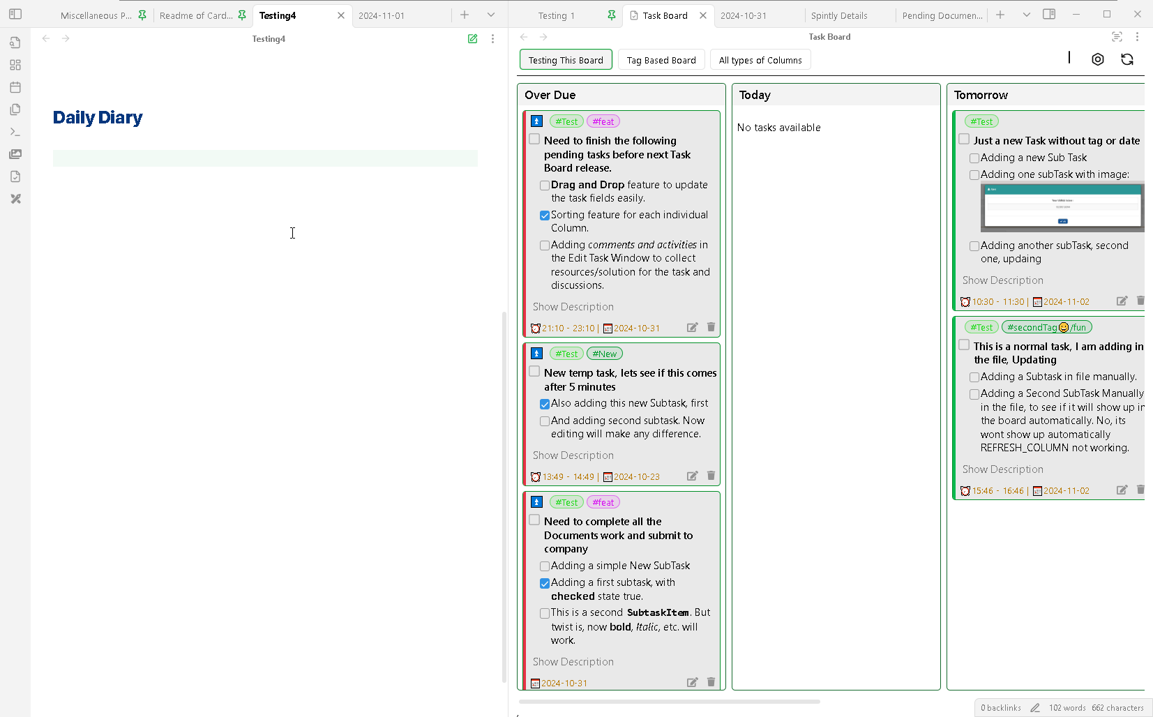 Adding New task using common method