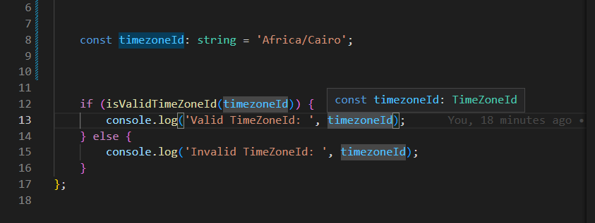 Check if timeZoneId is valid ?