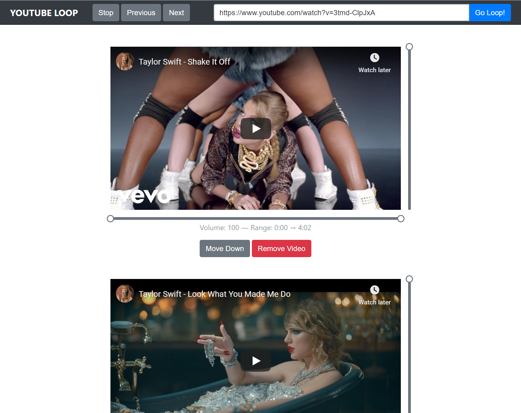 youtube-loop-react-redux