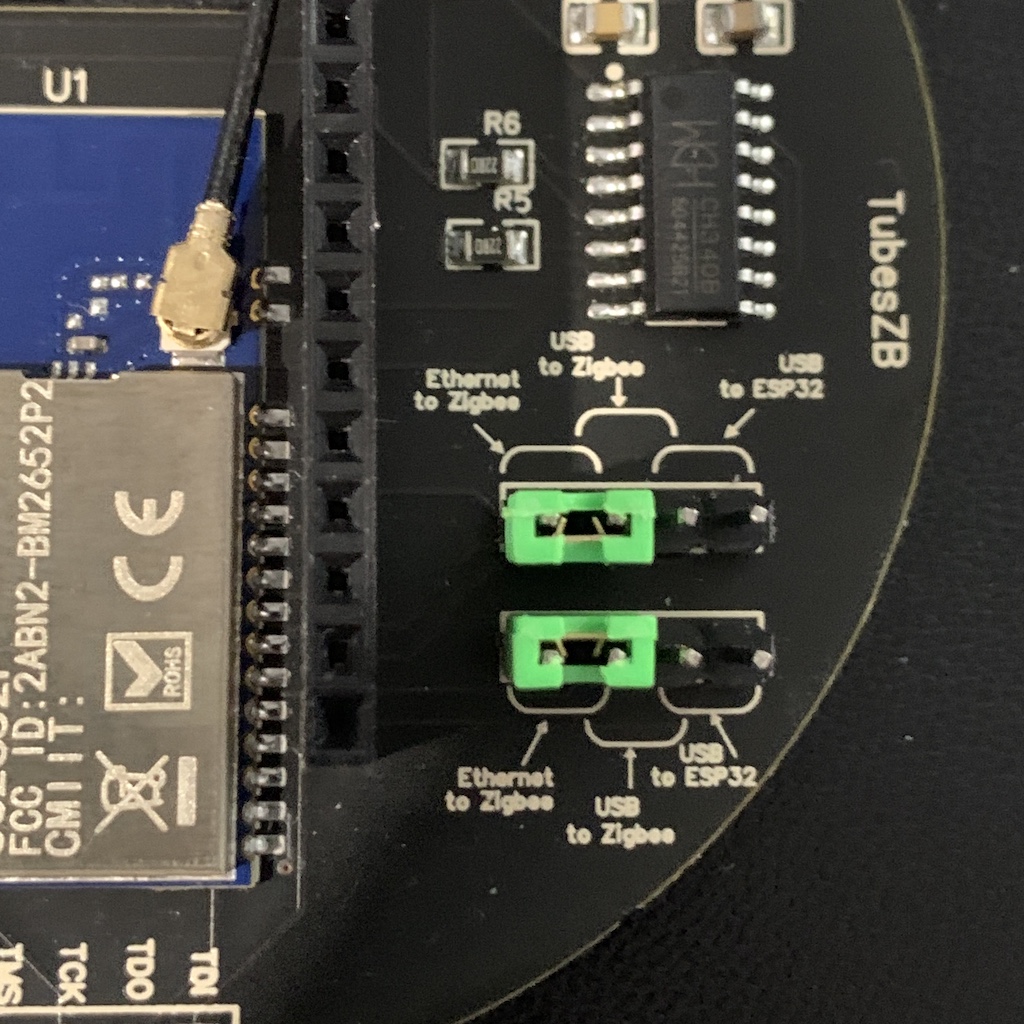 Zigbee to Ethernet jumpers