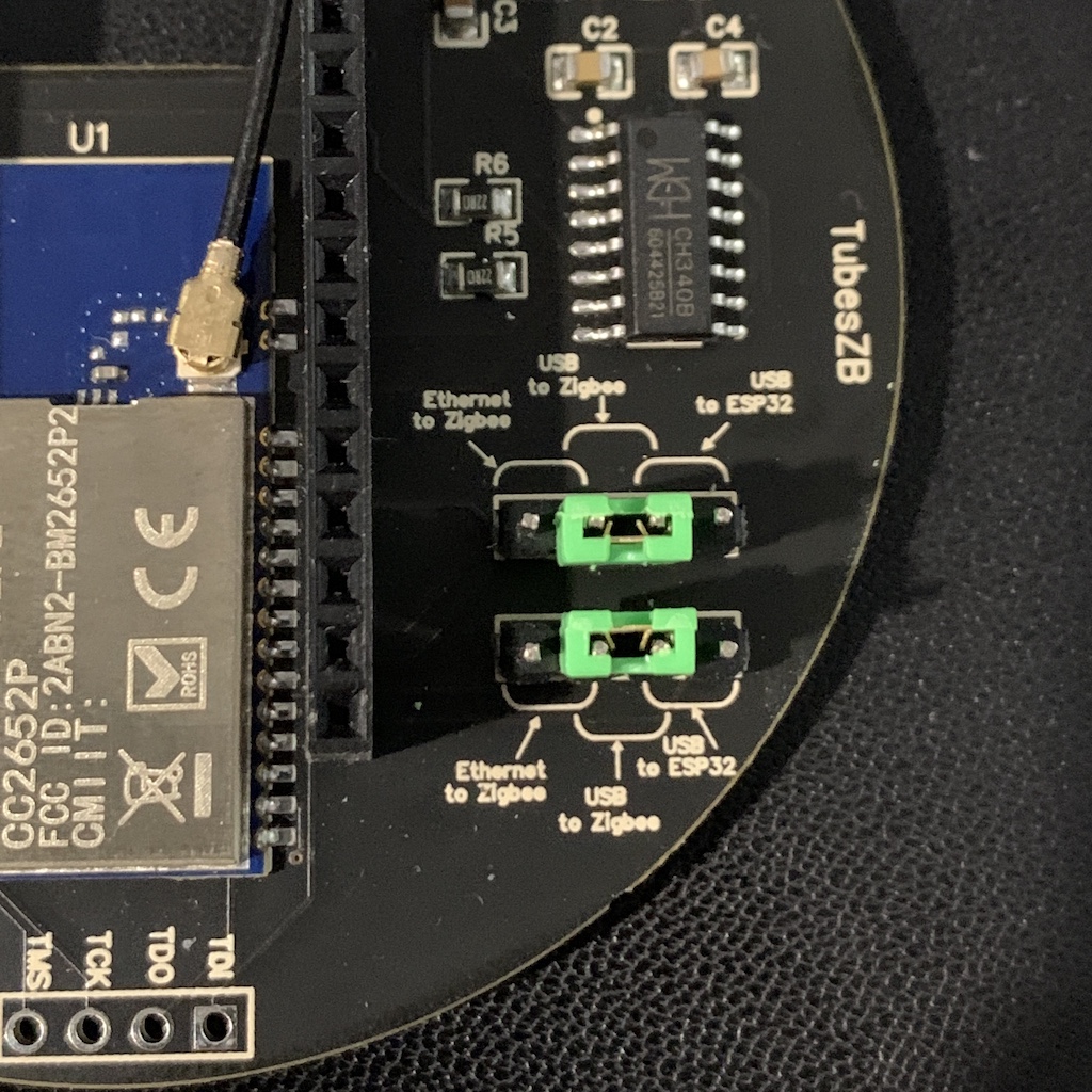 Zigbee to USB jumpers