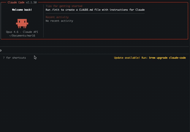 need in action inside Claude Code