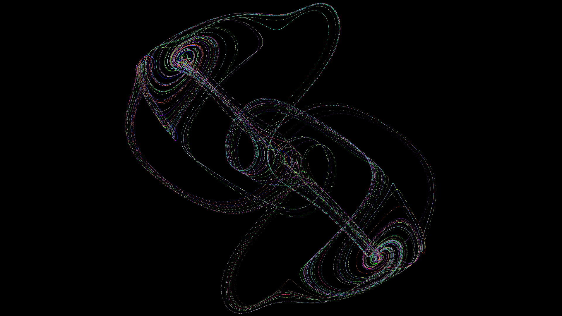 Generated image of a Thomas attractor using stb.