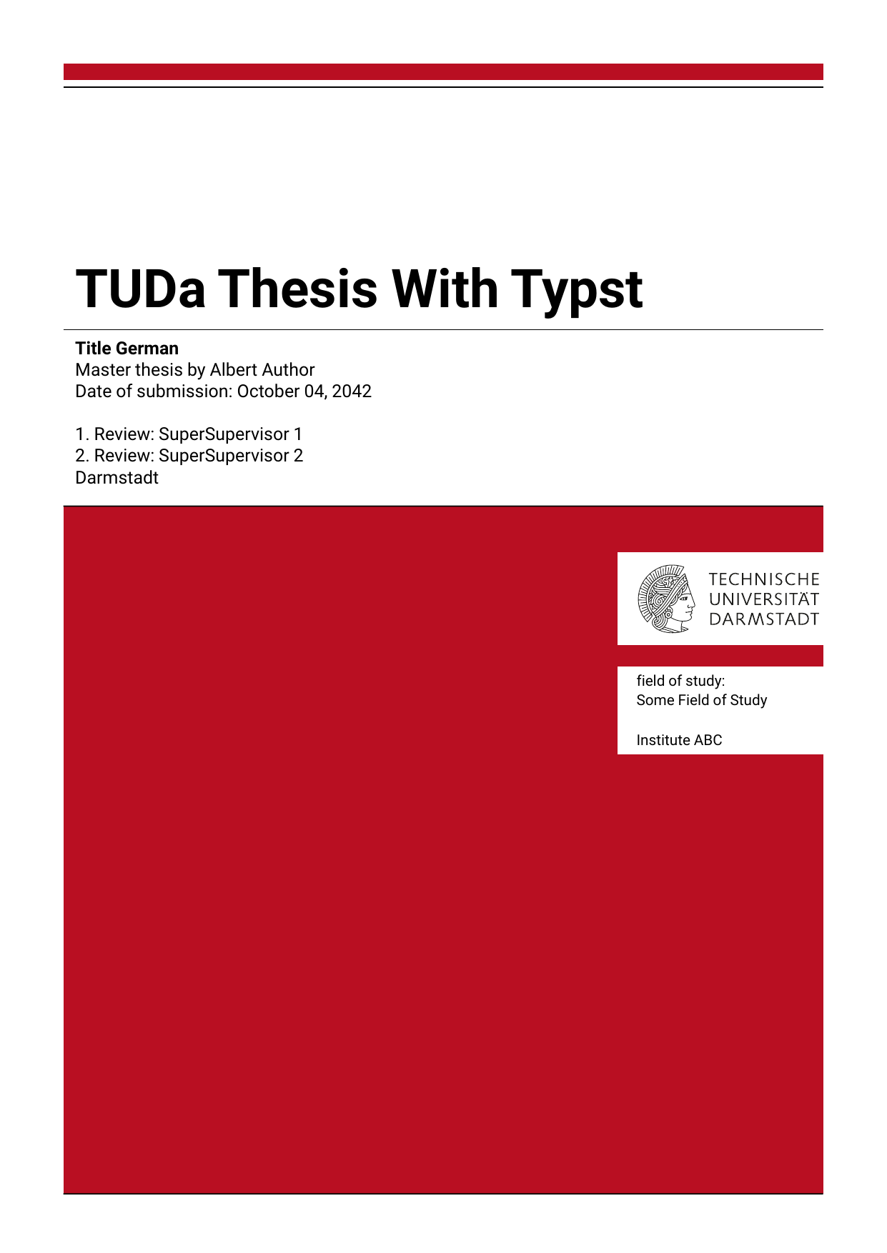 An exemplary tudapub front cover