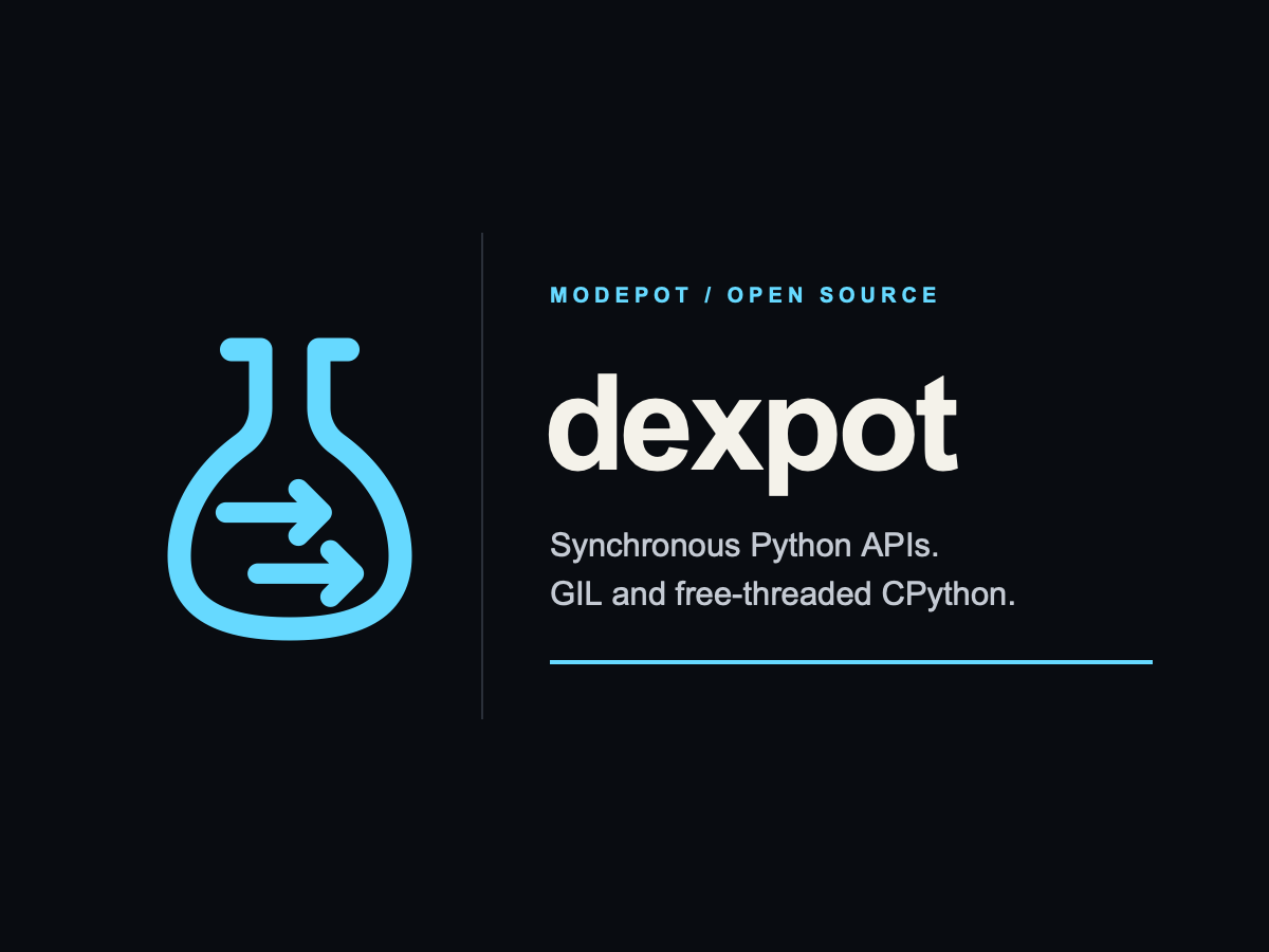 dexpot synchronous Python API framework