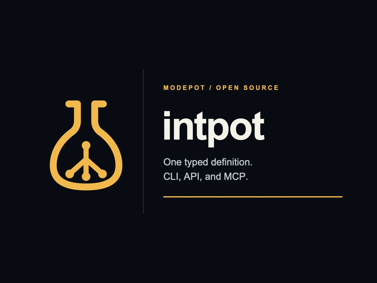 intpot: Python tools served as CLI, API, or MCP