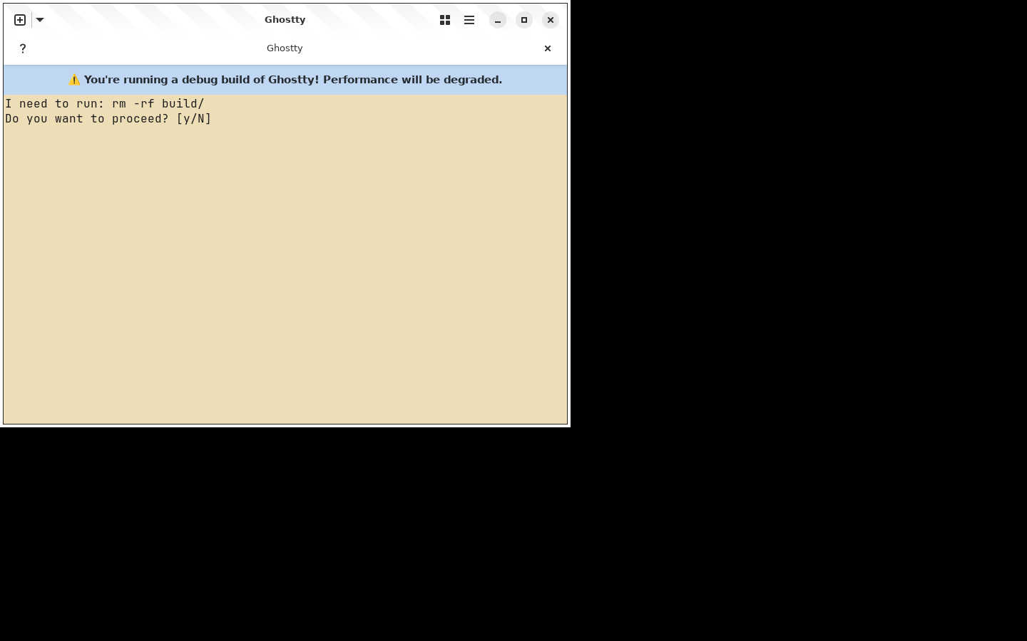 A tab badged as blocked while the agent waits for approval