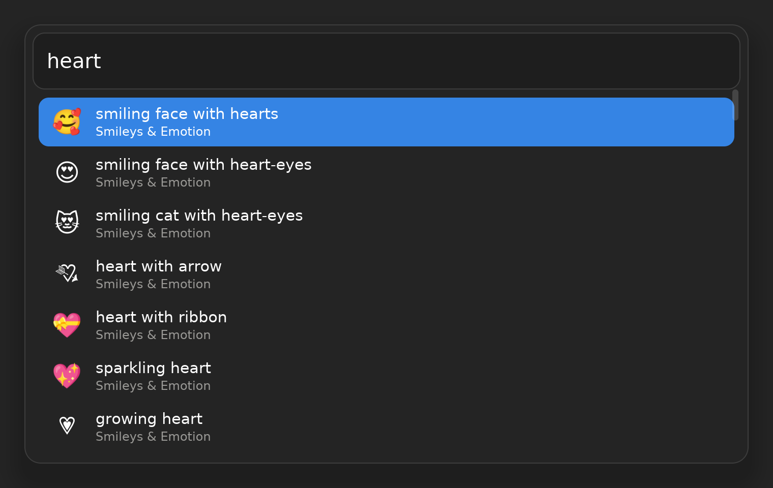 Emoji picker