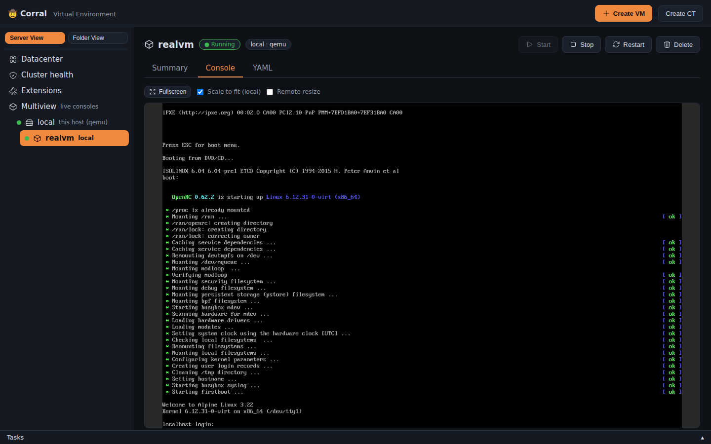 Local VM Framebuffer