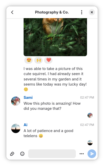 Adaptive interface on small screens