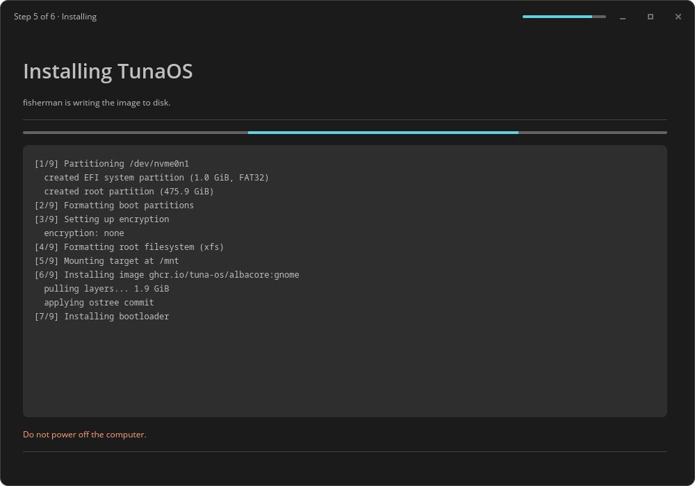 Installing