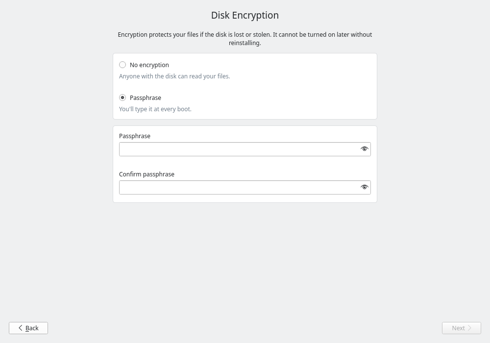 Disk encryption