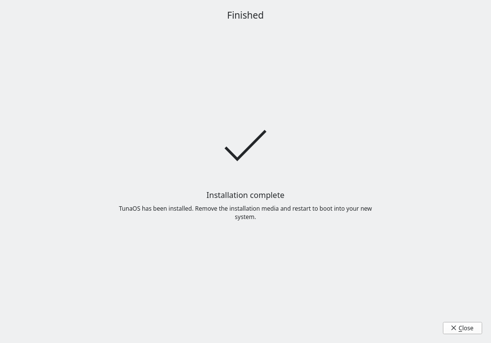 Finished