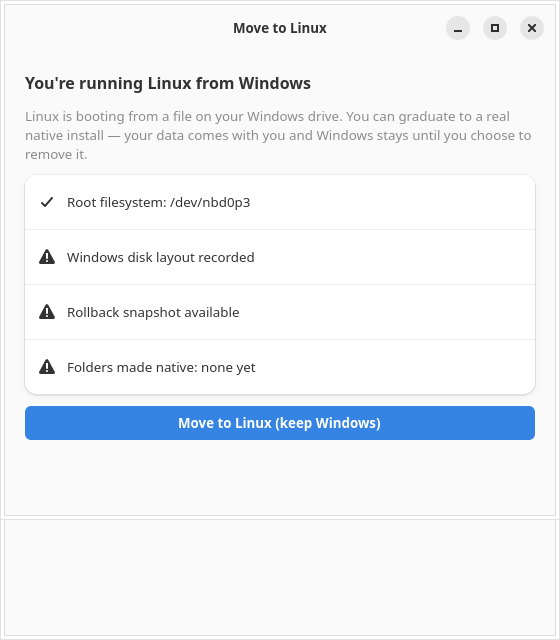 Move to Linux