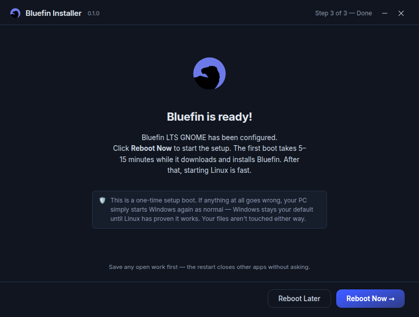 Bluefin done