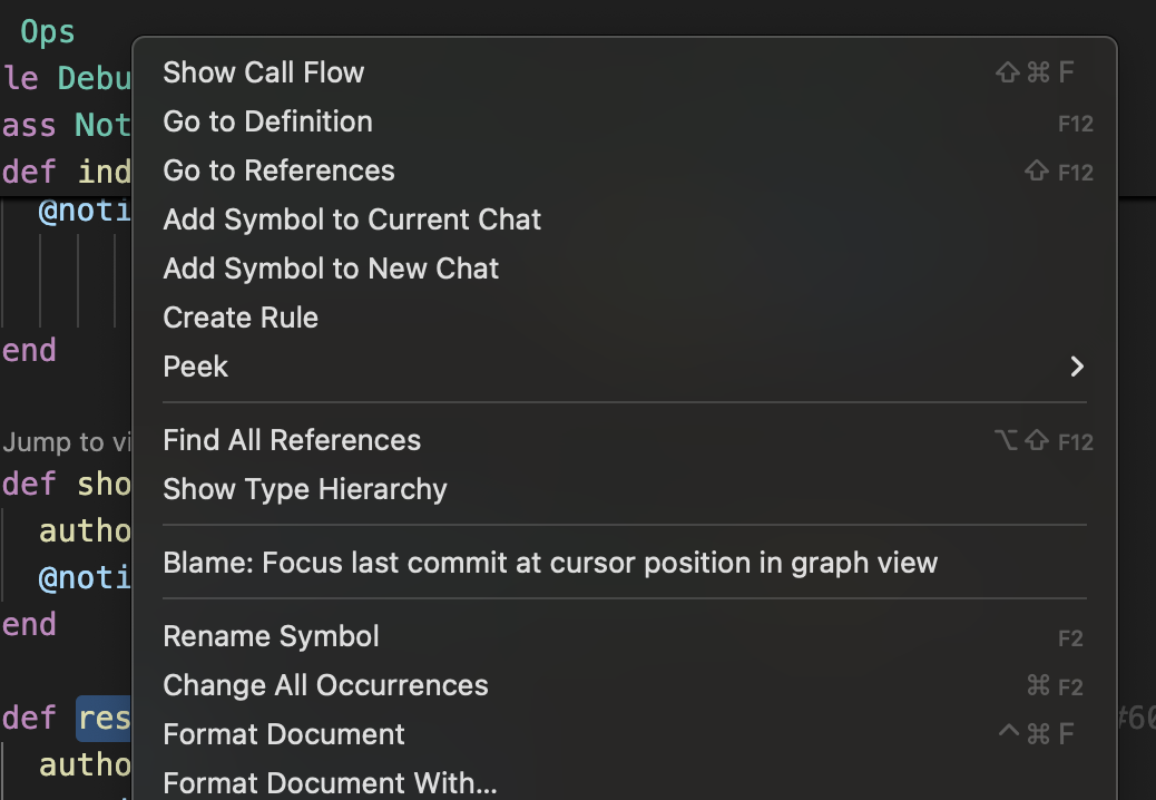 Ruby Call Flow graph overview