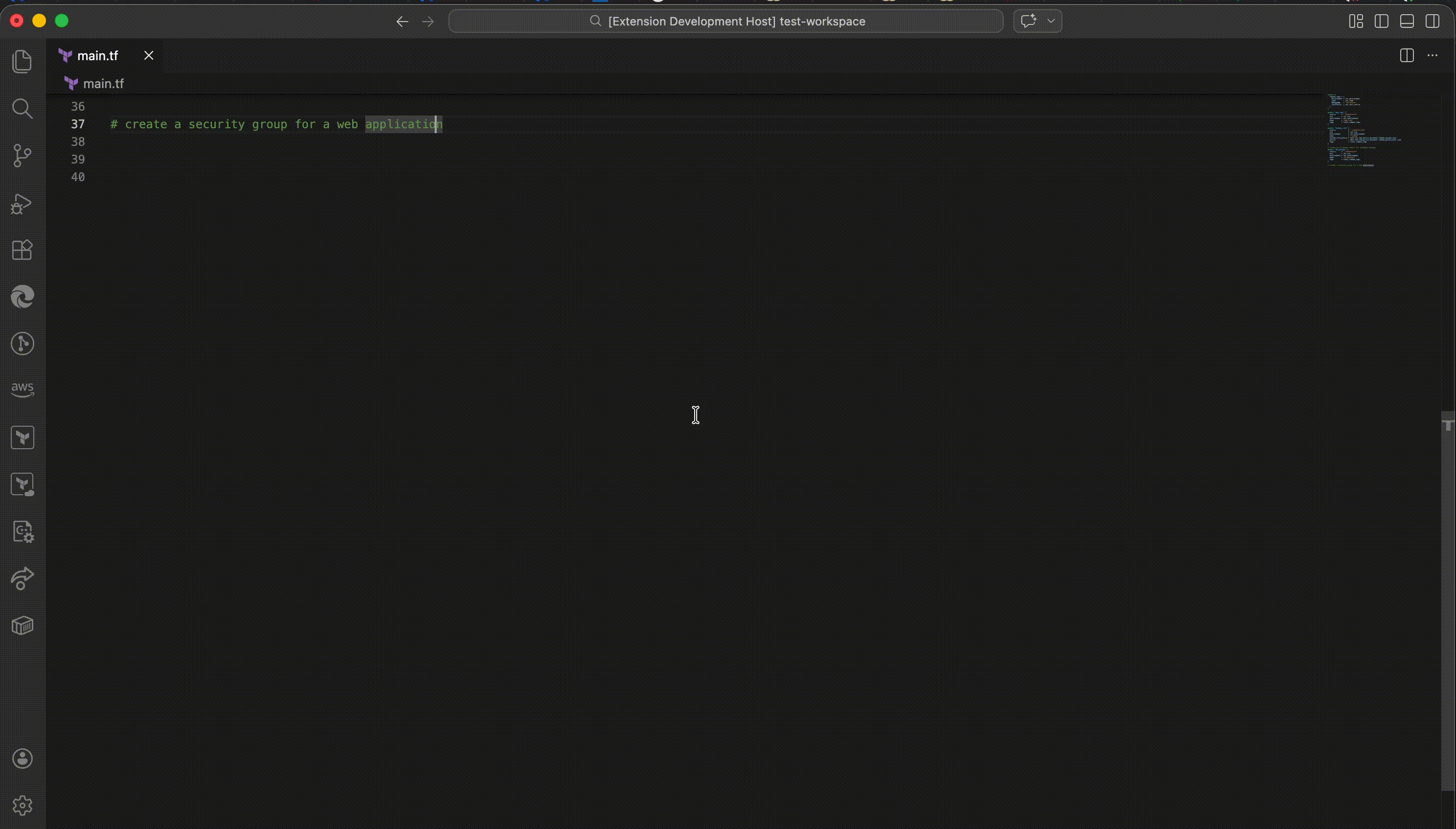 Rendix — generating Terraform from a comment