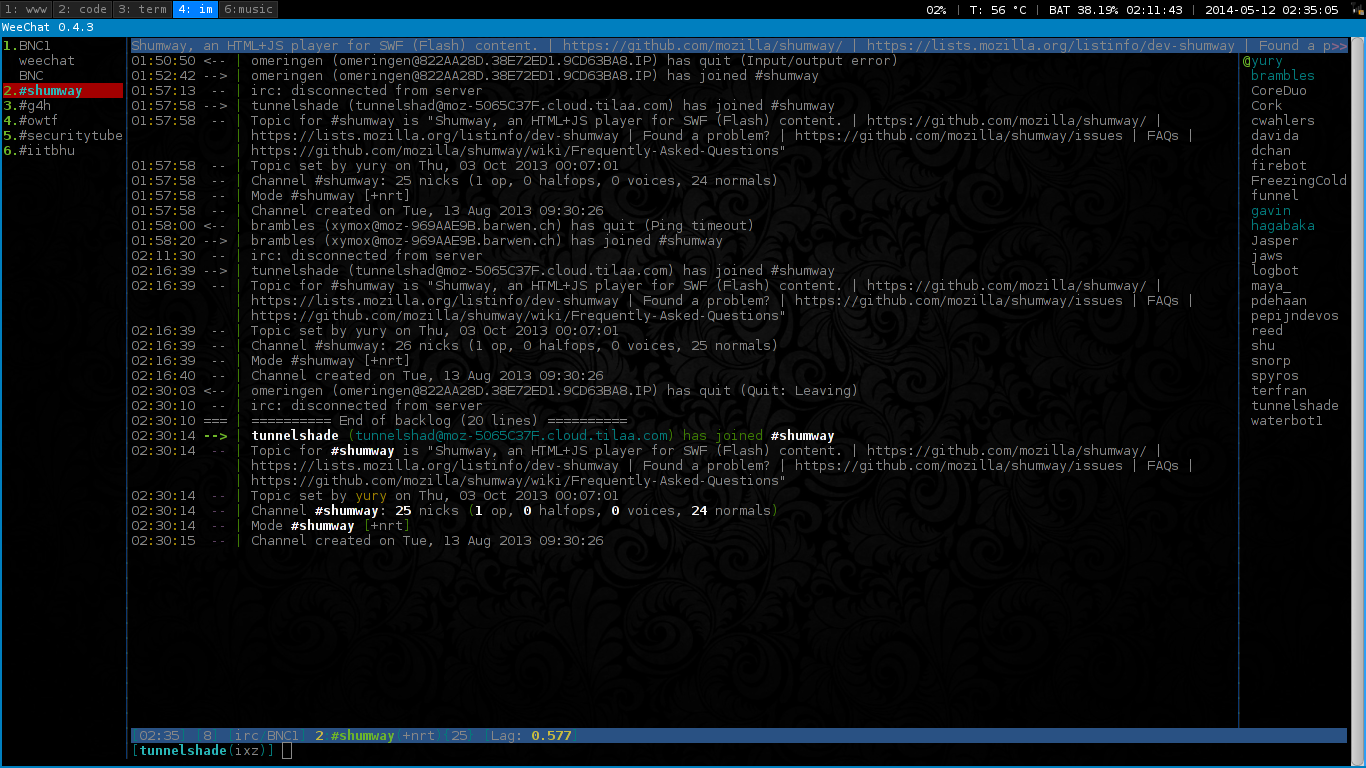 IRC Screen