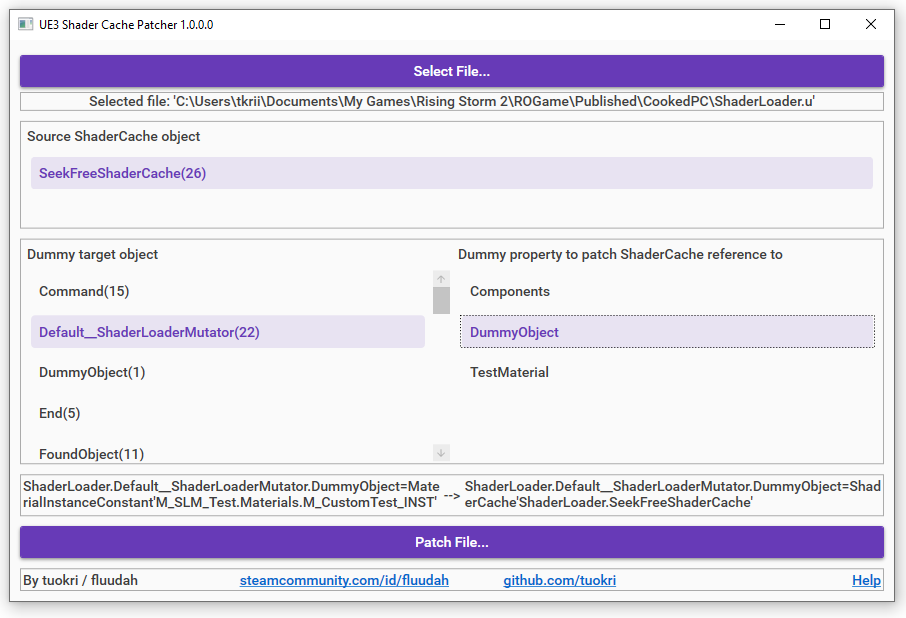 Patcher example