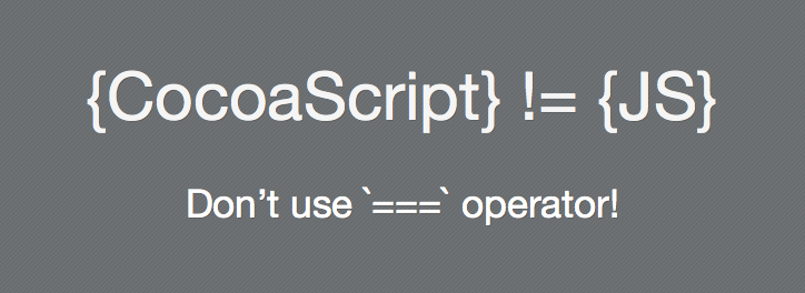 Don't use strict equal operator
