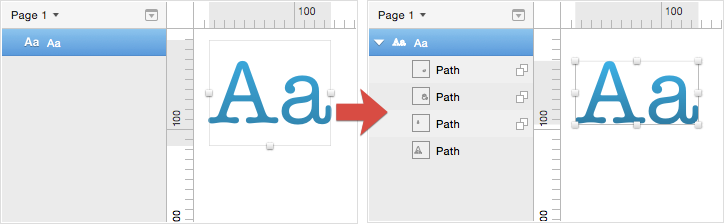 Convert Text Layer to Outlines