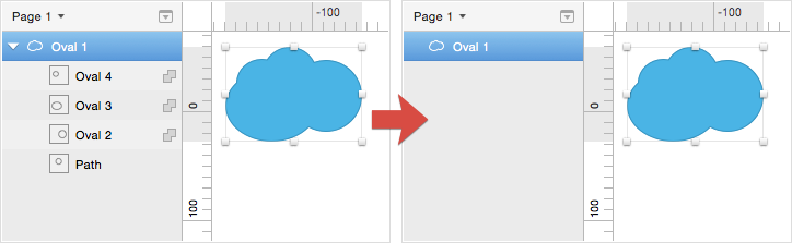 Flatten Vector Shape